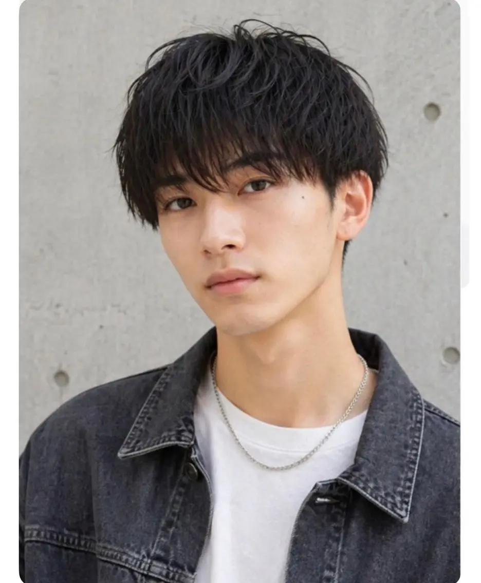 ミディアム メンズ カット ORI. men’s hairのヘアスタイル
