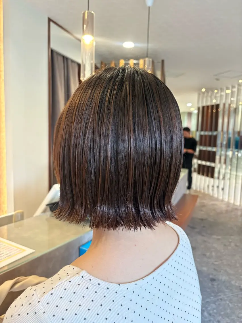 ショート カット トリートメント 関 真理菜のヘアスタイル