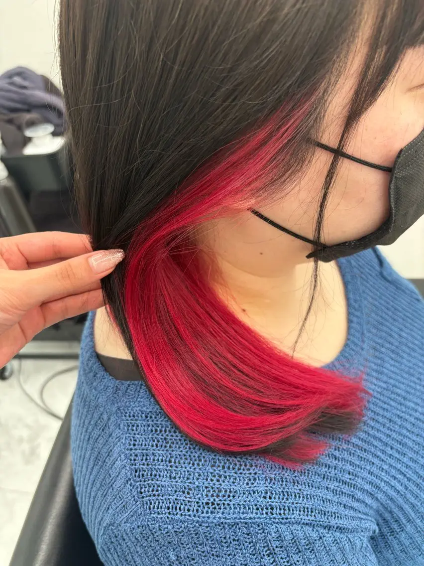 セミロング カット ヘアカラー トリートメント 髪質改善サロン🫧 セキチサトのヘアスタイル