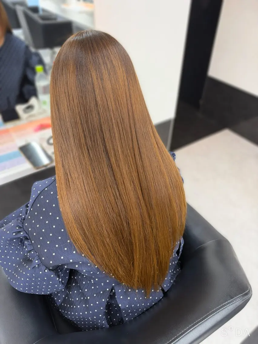 ロング ヘアカラー ALEAP owl Wakanaのヘアスタイル