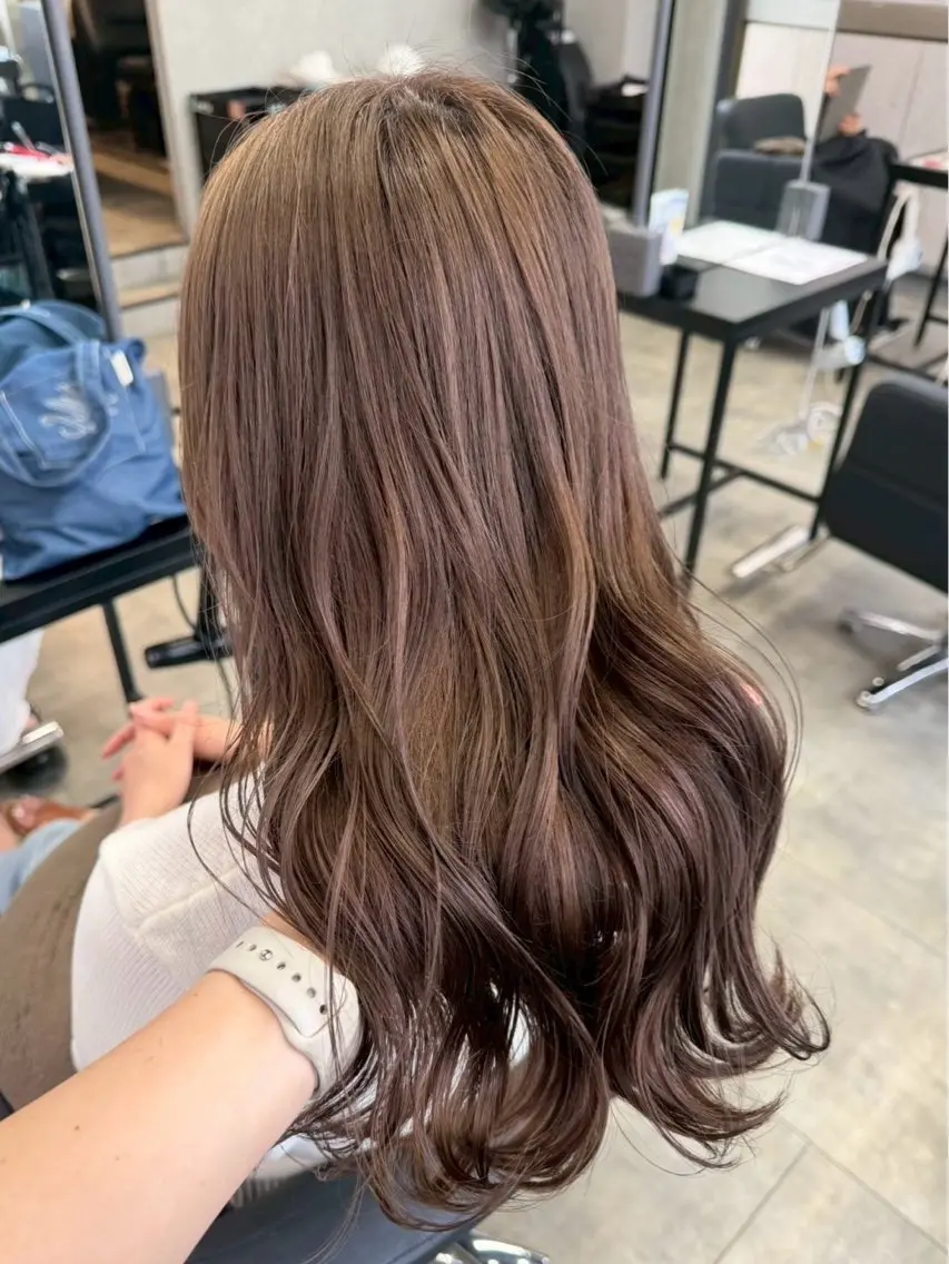 カラー りこ / 透明感カラー🎀🫧のヘアスタイル