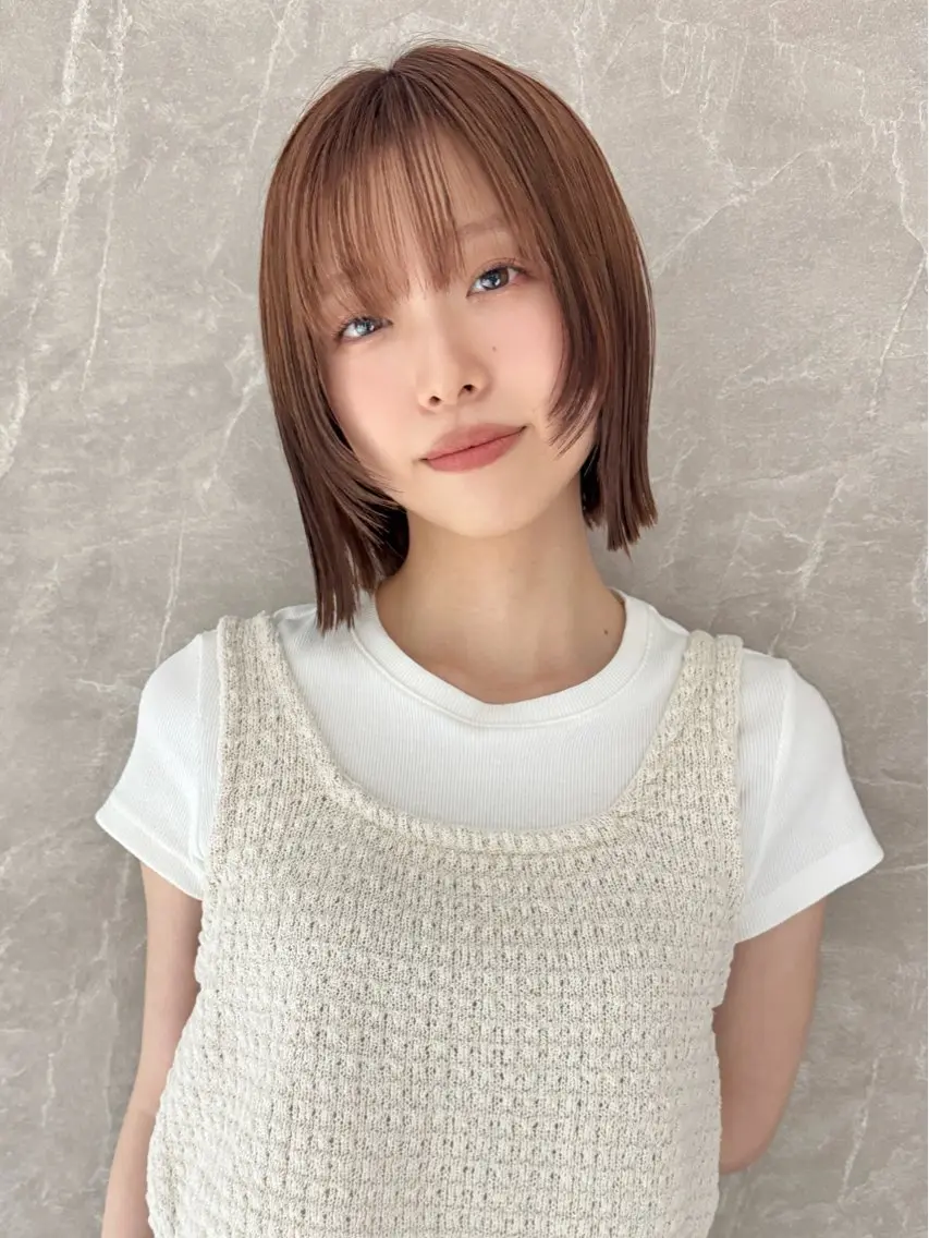 ショート カット ヘアカラー トリートメント 髪質改善/ボブ レイヤー/今城愛友花のヘアスタイル