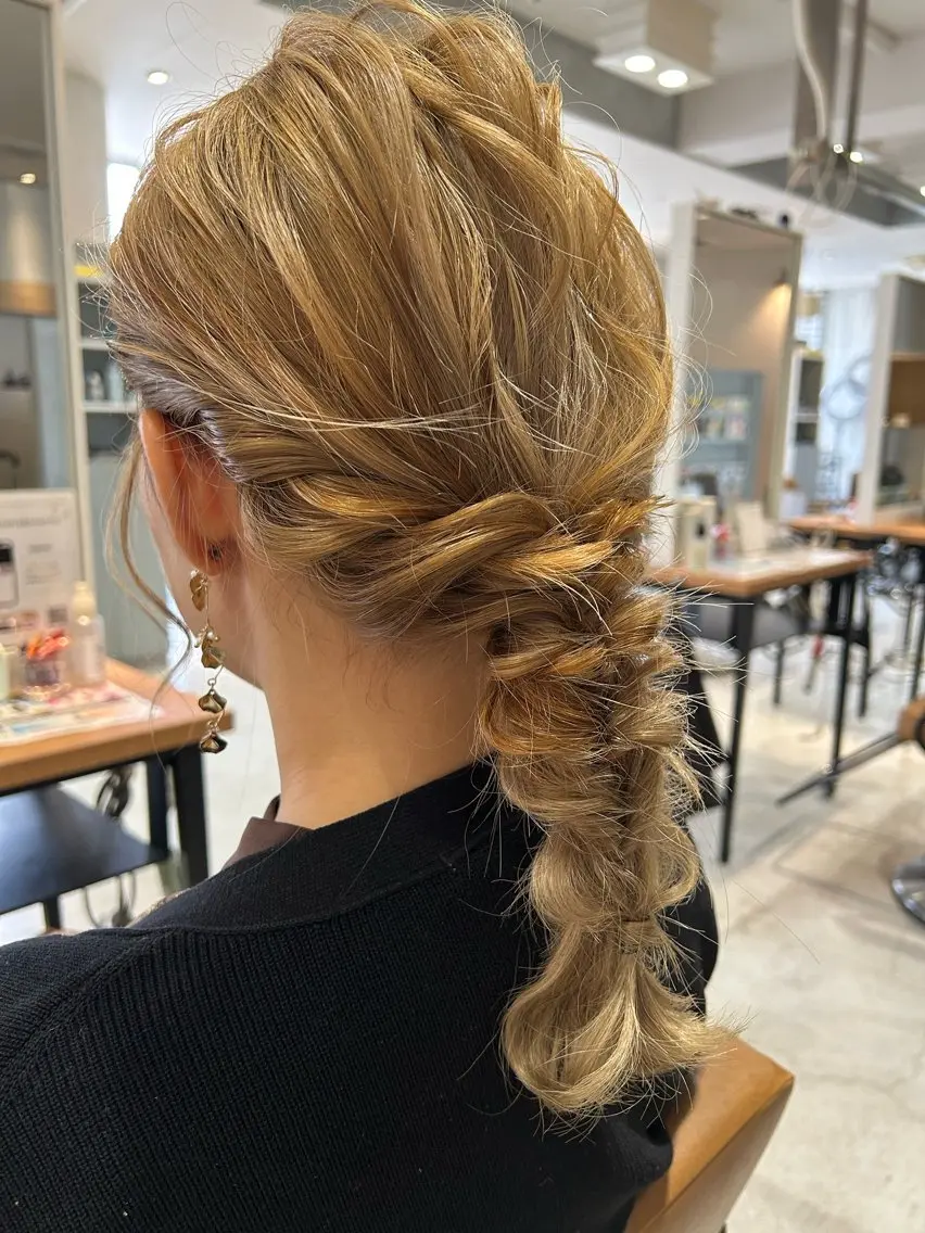 ミディアム ヘアセット メンズ多数⚡ブリーチ 特化💚Acchonのヘアスタイル