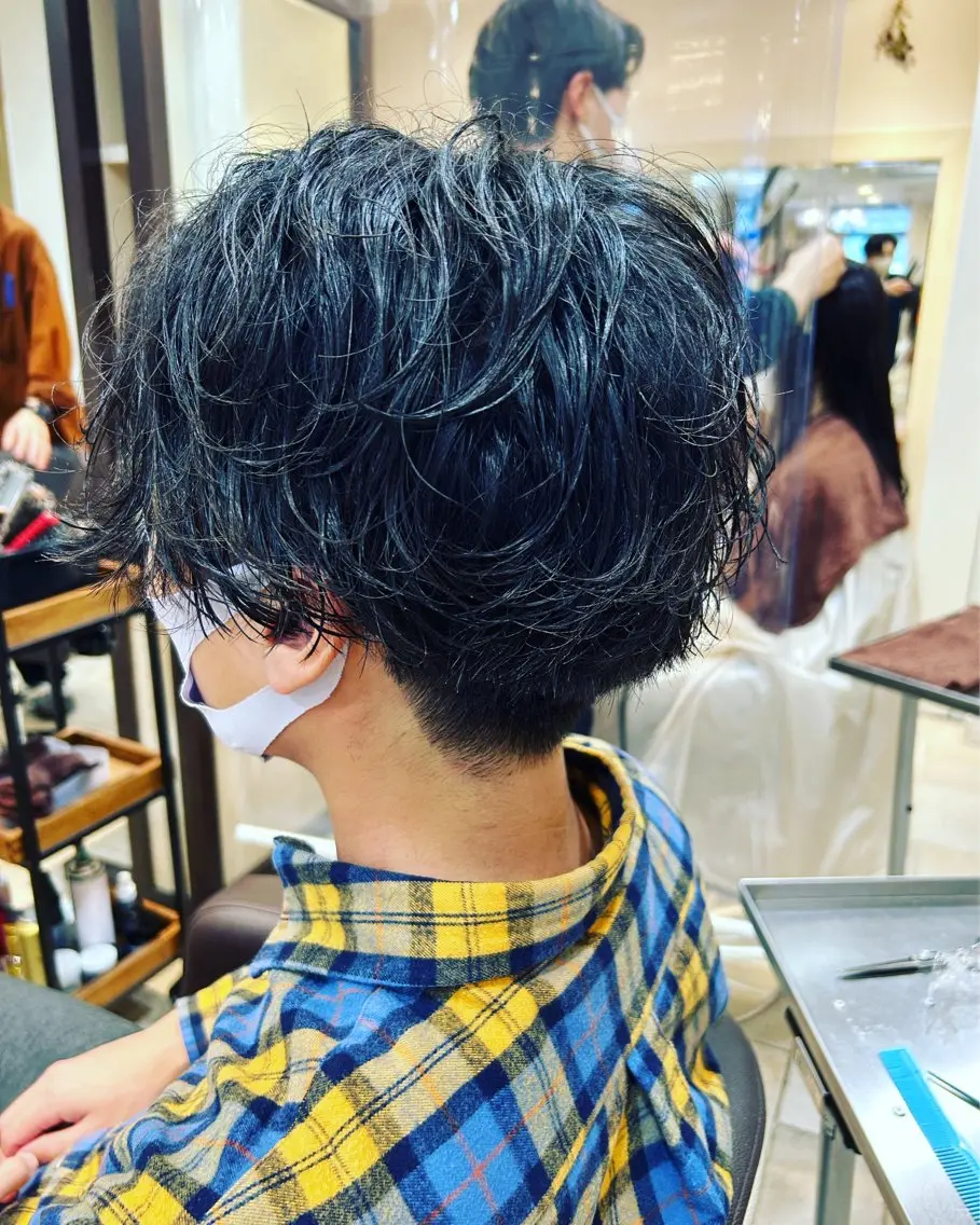 メンズカット✂️+波巻きorスパイラル+トリートメントの写真