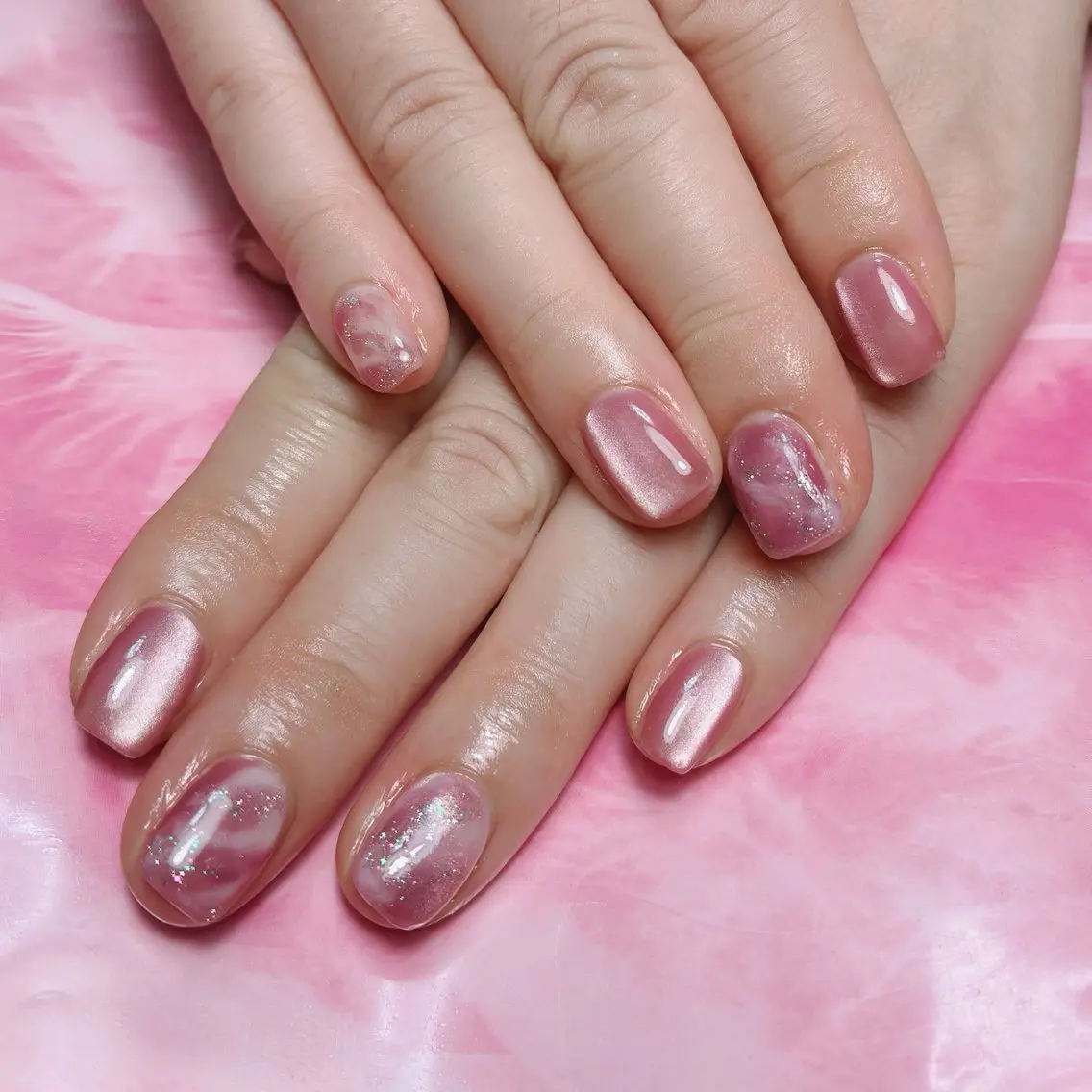 ショート ハンドネイル hs nail salonのネイルデザイン