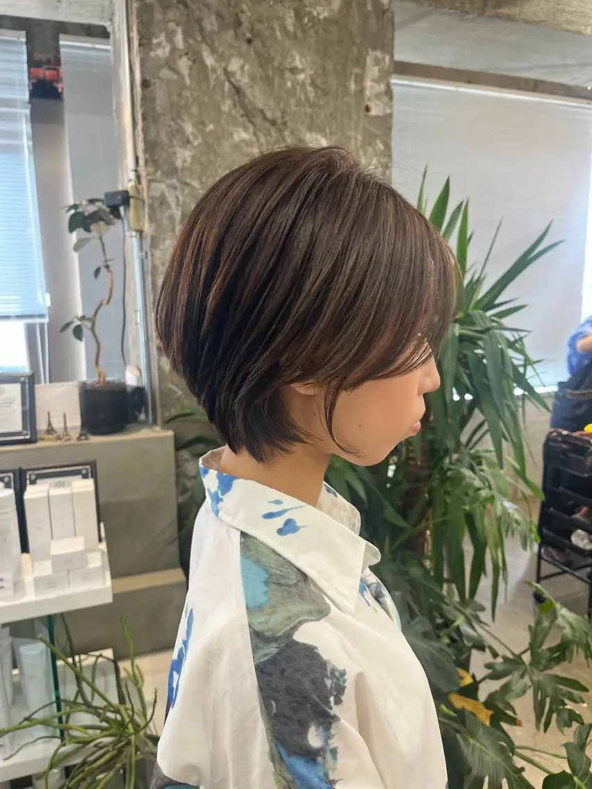 ショート カット ヘアカラー cuore/ みく/艶カラーのヘアスタイル