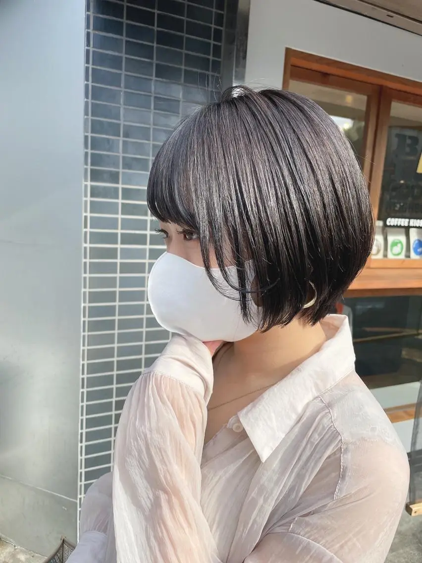 前髪カット＋前髪酸性ストレートの写真