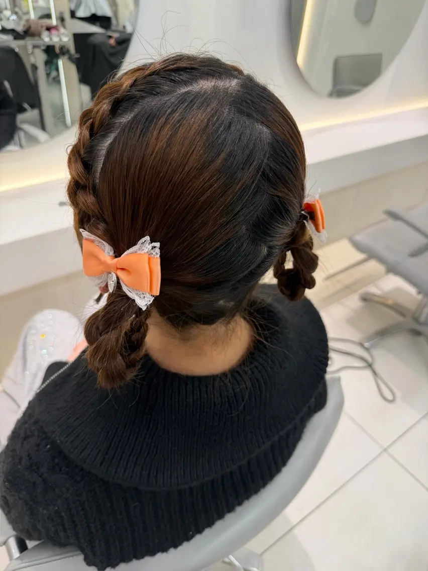 ヘアアレンジ 結婚式・ブライダル ヘアセット ヘアセット🎀耳つぼ 👂💎MONAMIのヘアスタイル