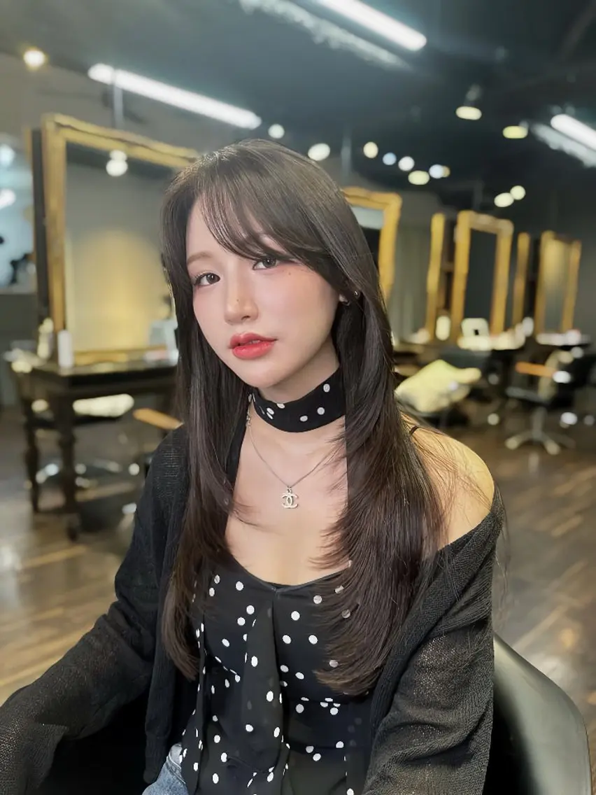 ロング カラー レイヤーカット ワンホンレイヤー ワンホンヘア カット ヘアカラー トリートメント ワンホンヘア ケラチン/Kaitoのヘアスタイル