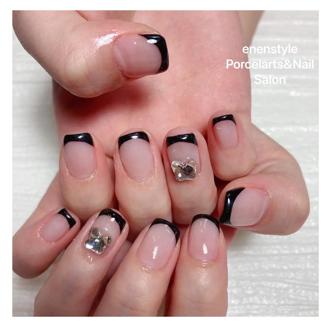 ミディアム ネイル ハンドネイル 🐾enen style 🐾のネイルデザイン