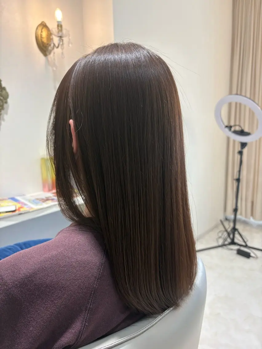 カット💇🏼‍♀️➕カラー🌈（シャンプー、トリートメント、ブロー込み）※ロング料金あり。の写真