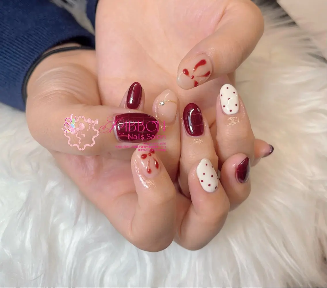 ネイル チークネイル フットネイル フレンチネイル グラデーション 韓国ネイル Ribbonnail salonのネイルデザイン