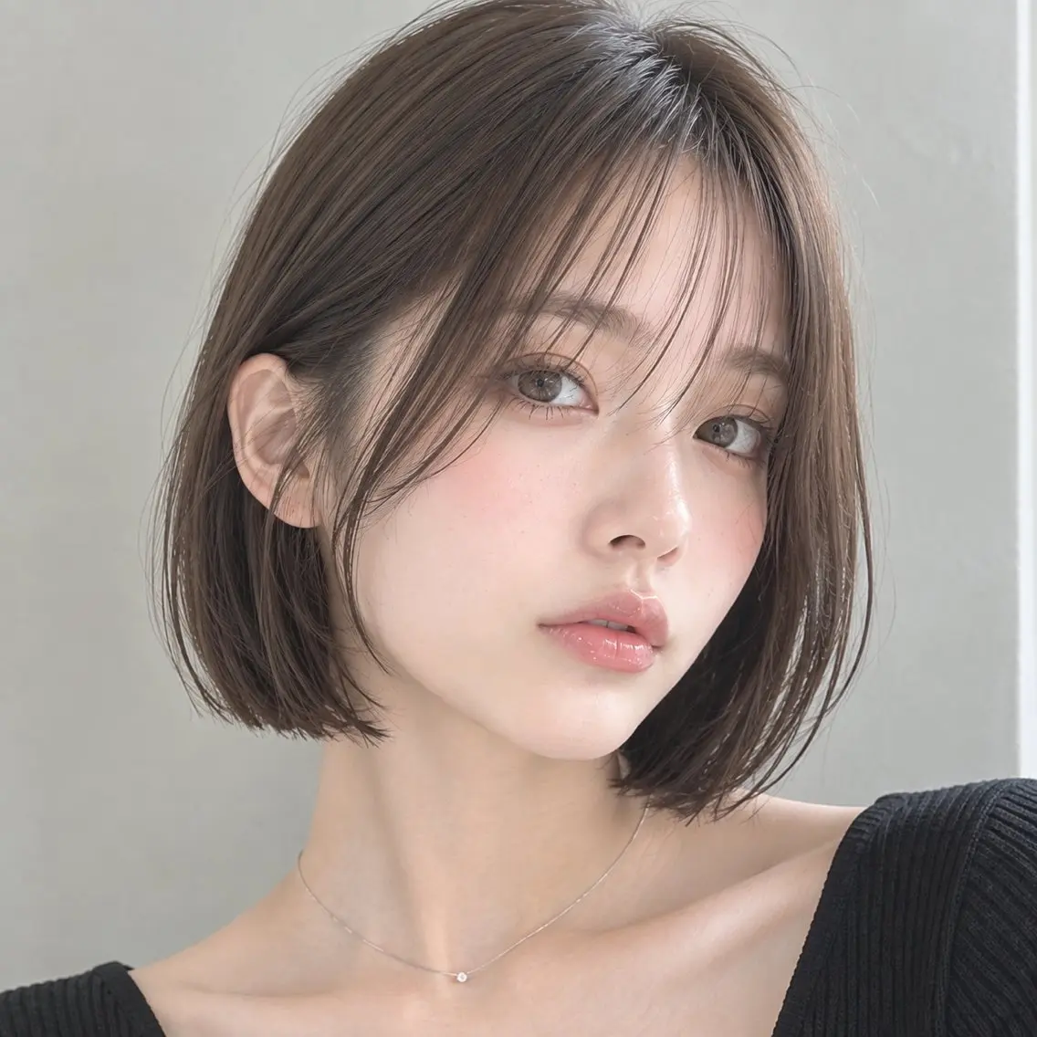ミディアム カット 種村 紗菜のヘアスタイル