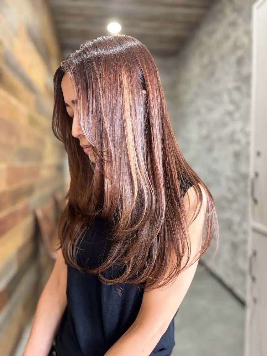 セミロング レイヤーカット yoshihara yuukiのヘアスタイル