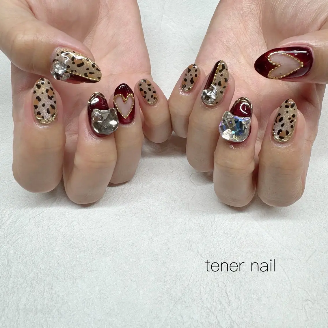 ネイル アニマル柄 ハンドネイル テネルネイル tener nailのネイルデザイン