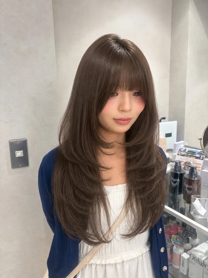 カラー ヘアカラー トリートメント ANRI🎀 福岡美容師/韓国🎀のヘアスタイル