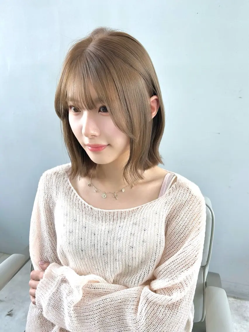 ミディアム カラー ヘアカラー トリートメント 💘大人可愛く💘 Natsuki❥❥❥のヘアスタイル