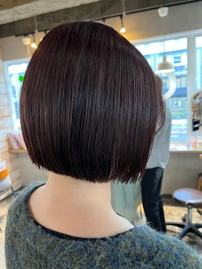 ショート カット ヘアカラー トリートメント 小顔カット/韓国 カラー🌙shikiのヘアスタイル