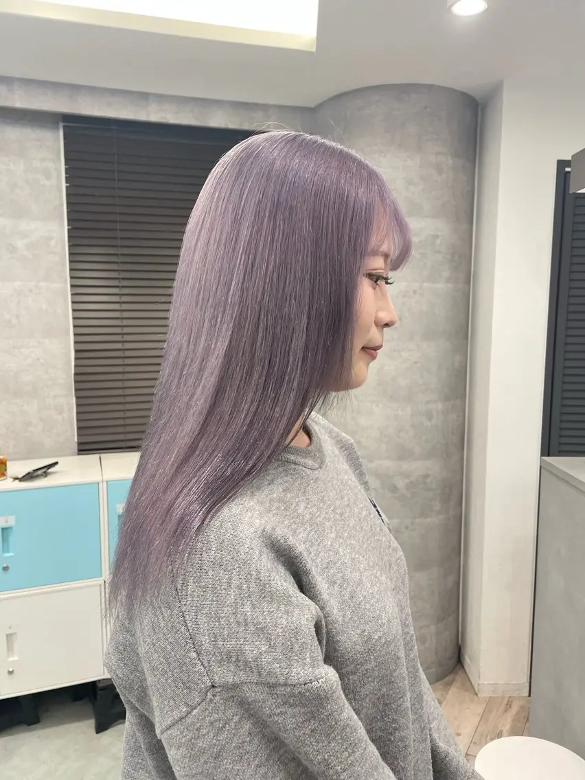 ロング ヘアカラー トリートメント ♡似合わせハイトーン ♡maiのヘアスタイル