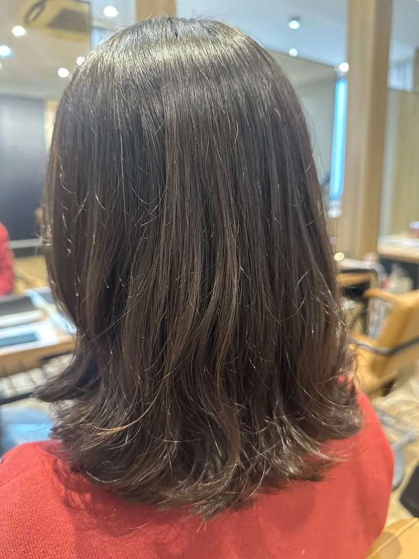 ミディアム パーマ カット パーマ トリートメント ✨✂️Nori ✂️✨のヘアスタイル