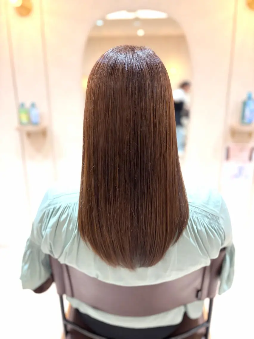 ロング カラー 菅原 渚のヘアスタイル