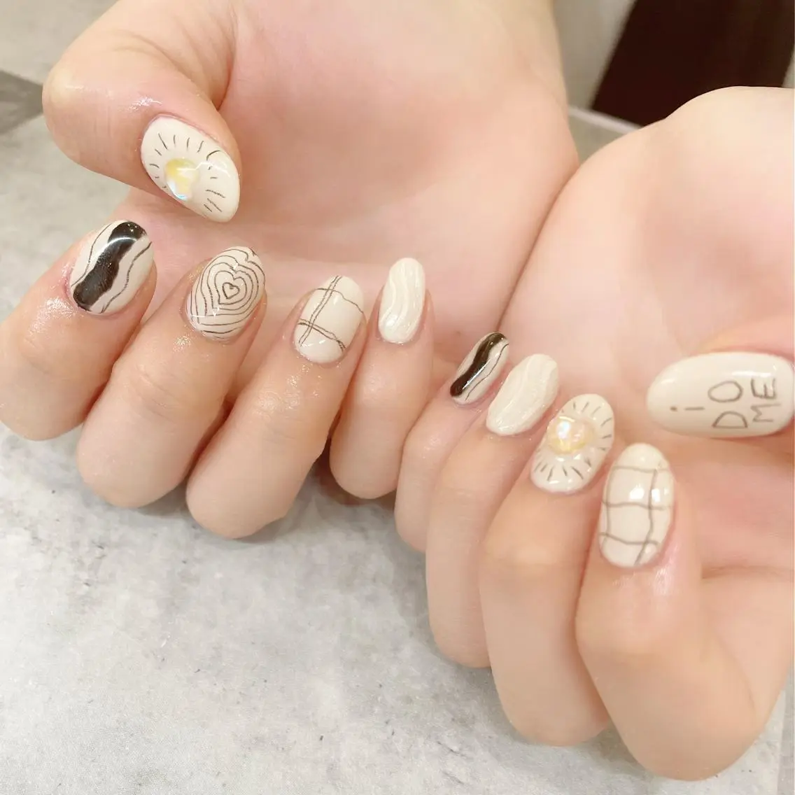 ネイル アートネイル ハンドネイル アトリエAIHA★ フィルイン推奨サロンのネイルデザイン