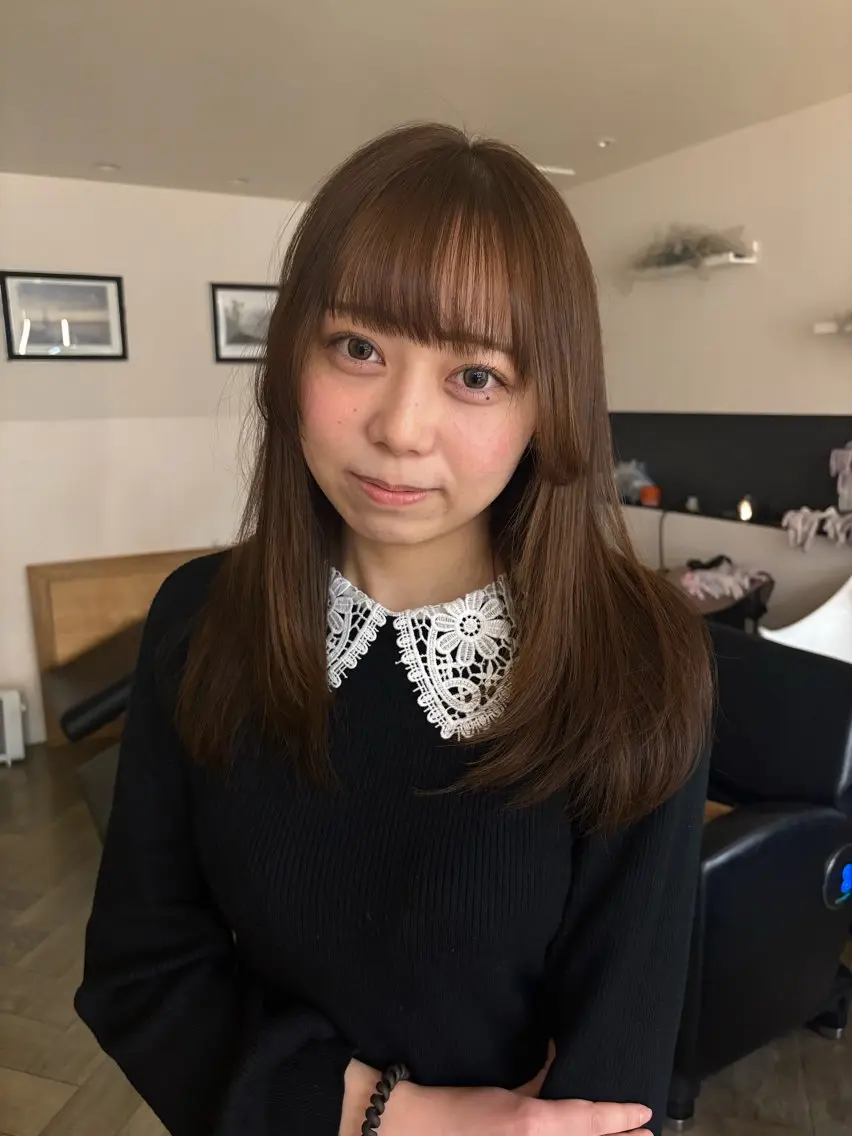 ミディアム カラー 透明感カラー 🧚‍♂️さえのヘアスタイル