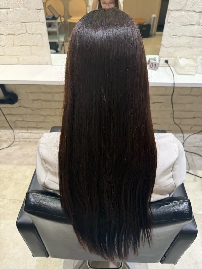 ロング アッシュ 髪質改善カラー/ 表参道/龍信のヘアスタイル