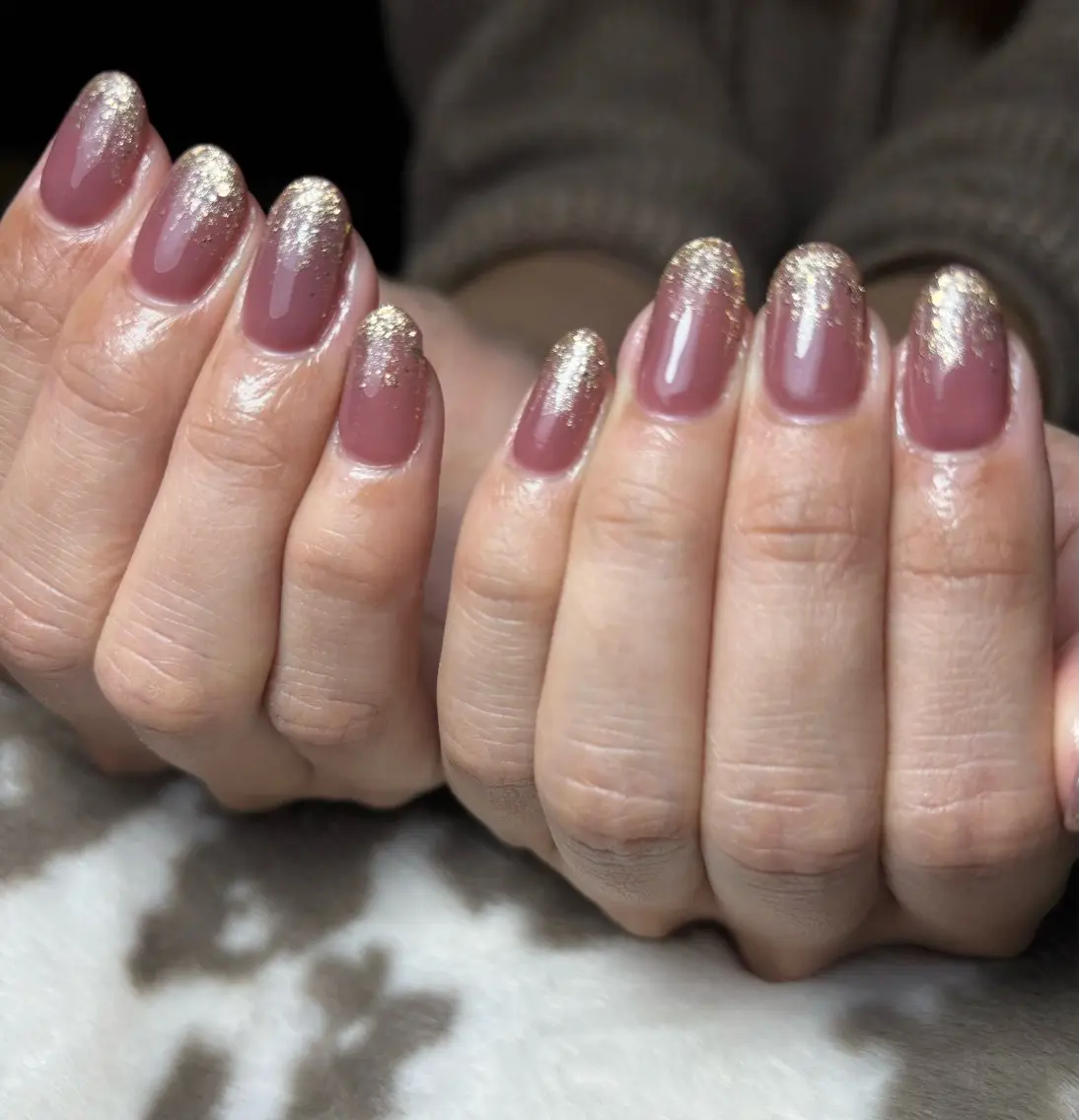 ネイル ラメ(グリッター) ワンカラーネイル aki_orenge nailのネイルデザイン