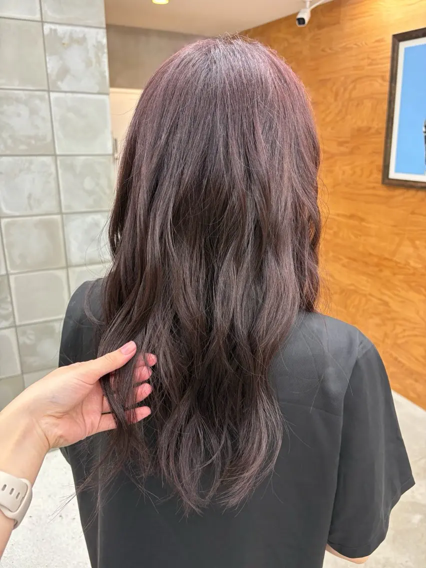 ロング カラー ブラウンカラー ラベンダーカラー サエ tuco 🥣カラーモデルのヘアスタイル