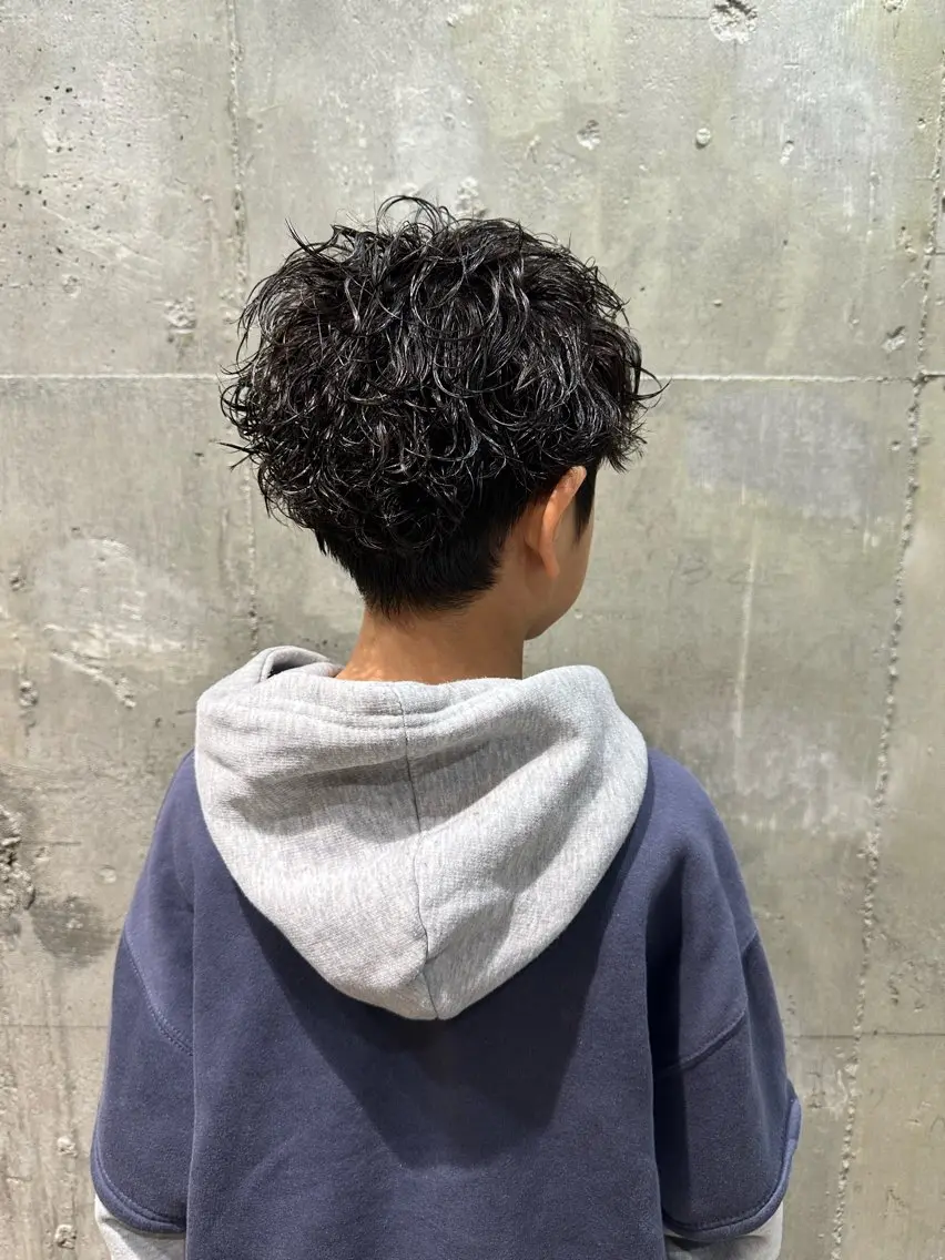 ショート パーマ メンズ メンズパーマ 波巻きパーマ スパイラルパーマ メンズ専門 Ryukiのヘアスタイル