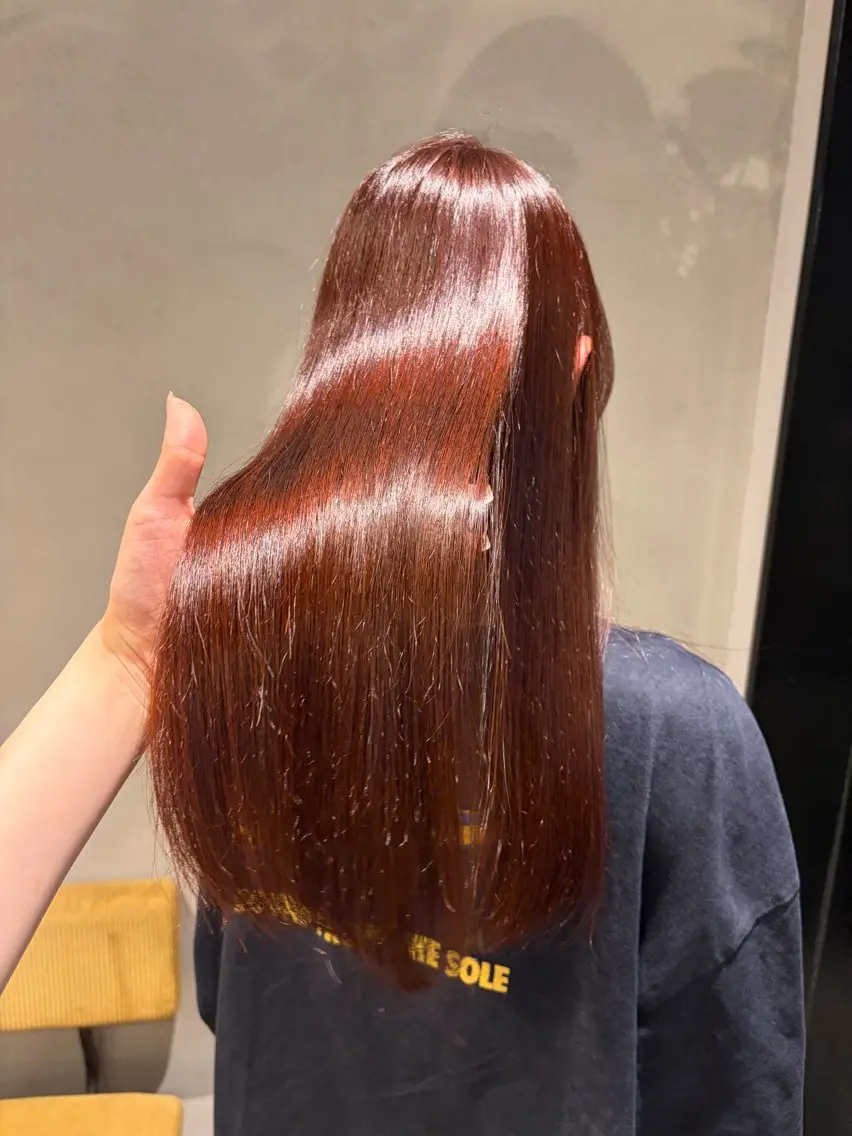 ロング パーマ ブリーチカラー🍊 ★ayumiのヘアスタイル