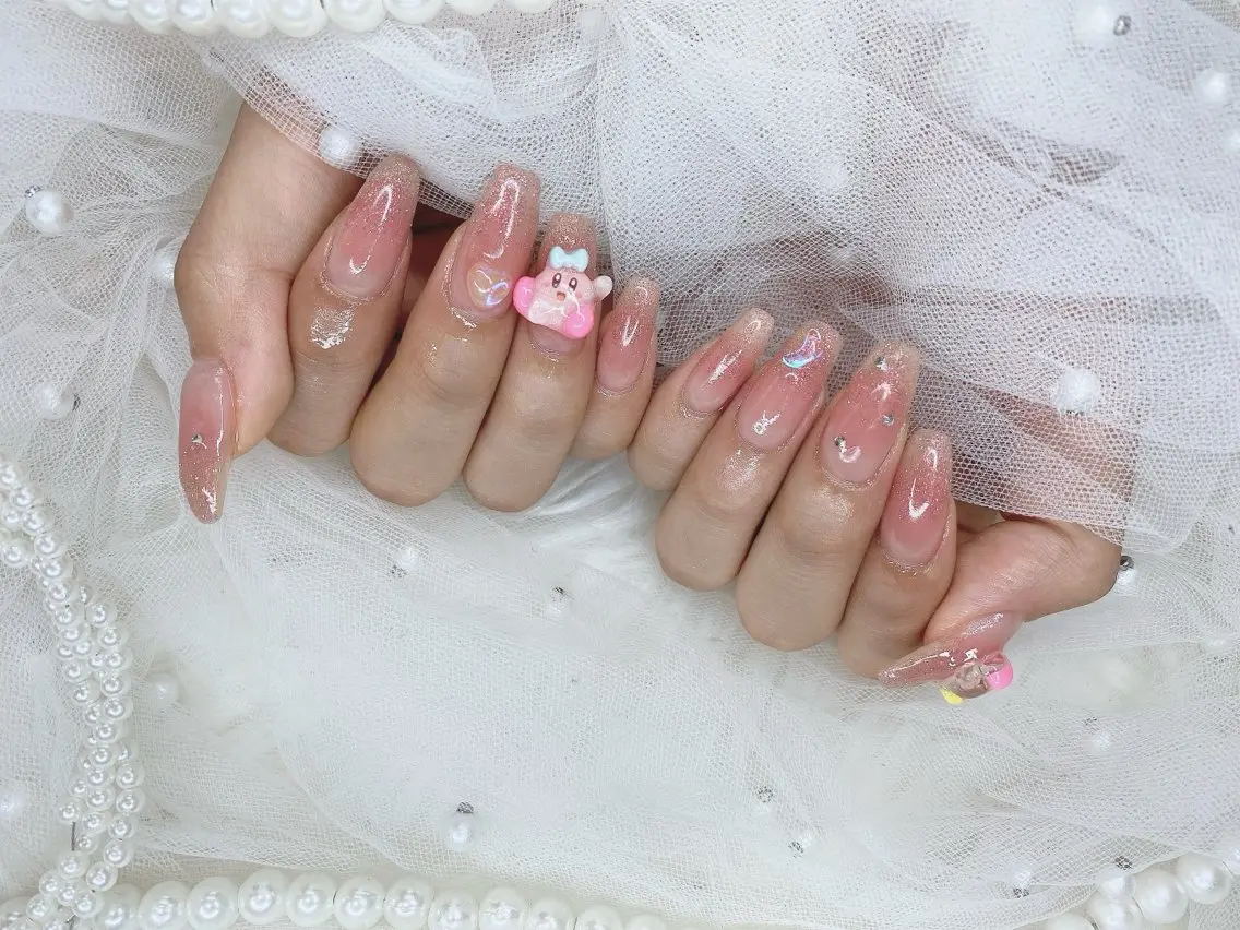 ネイル チークネイル HARUKA 長堀橋のネイルデザイン