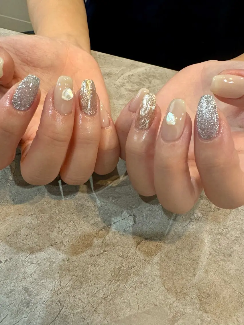 ネイル アートネイル ミラーネイル Blé nailのネイルデザイン