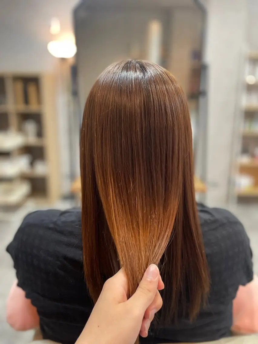ロング パーマ ストレートパーマ BOTABIUM nanamiのヘアスタイル