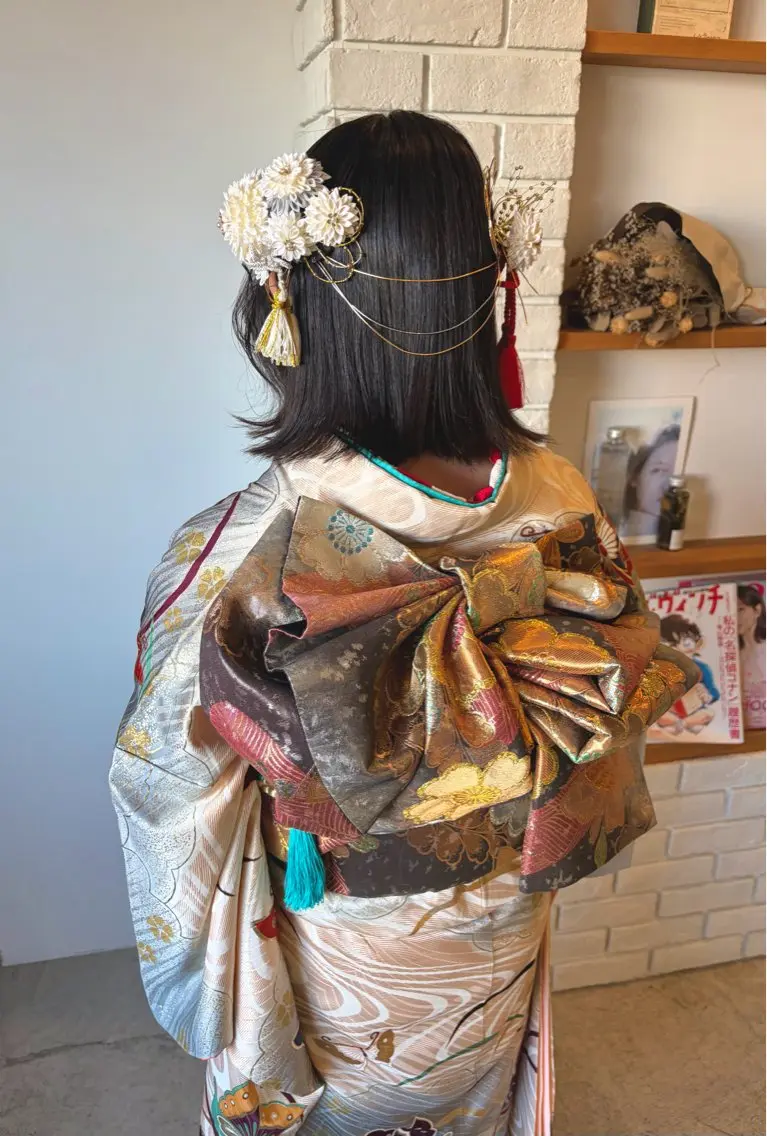 ヘアアレンジ 着物ヘア ボブ 中島 さなえのヘアスタイル