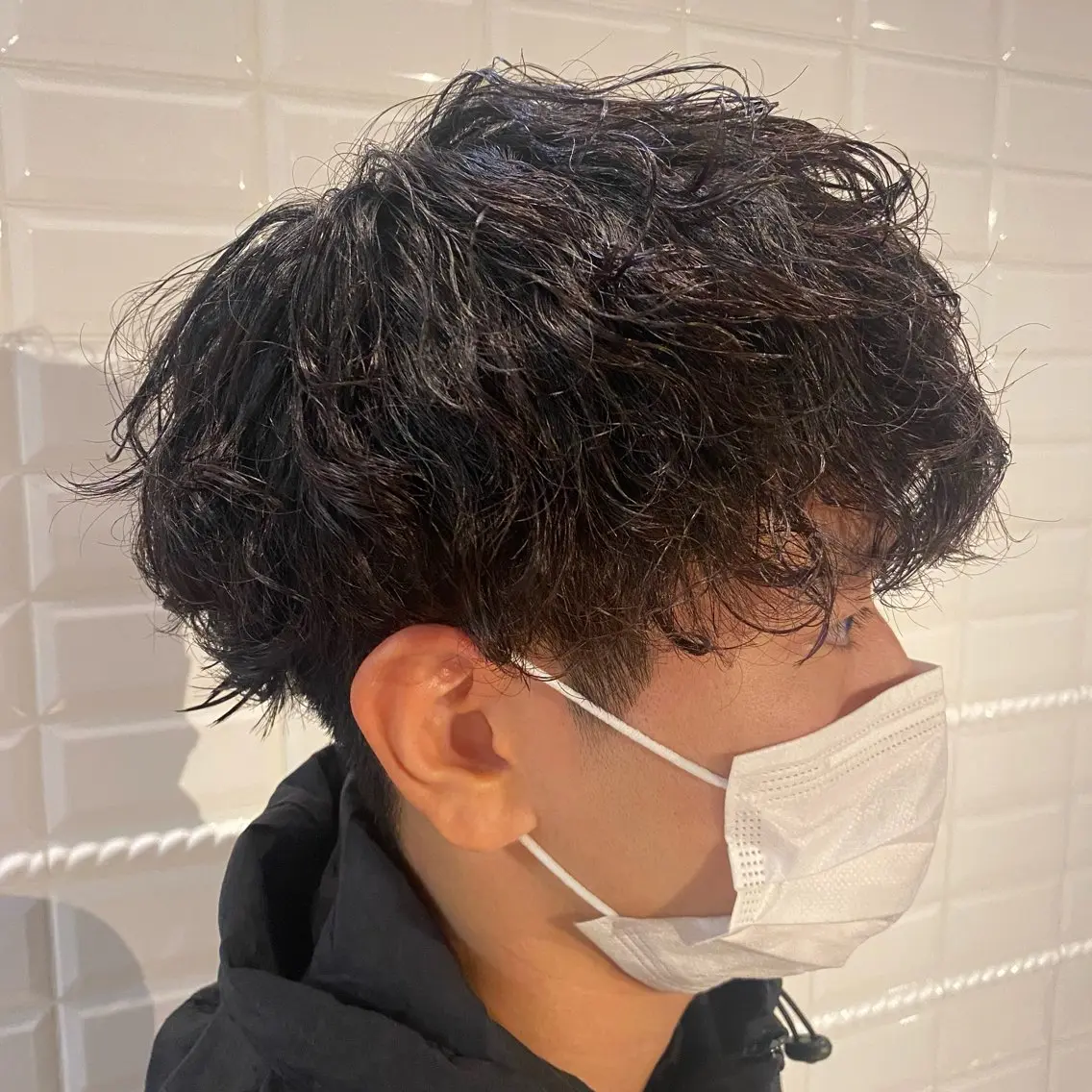 パーマ メンズ メンズパーマ カット パーマ misa🫧ナチュラ ル縮毛矯正/髪質改善のヘアスタイル