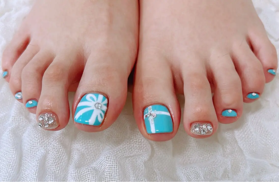 ネイル フットネイル 持ち込み フットネイル Lee _nailのネイルデザイン