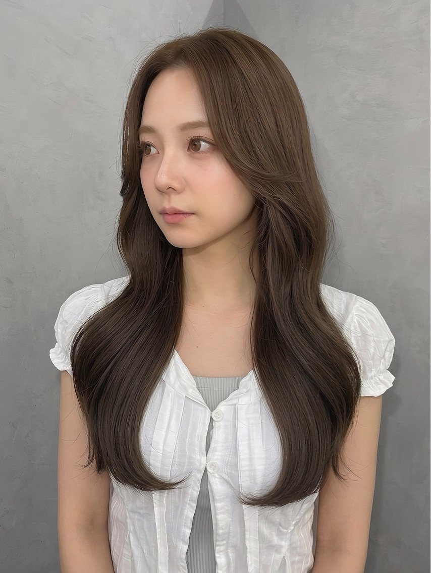 ロング カラー ベージュカラー ブリーチ ブラウンカラー ショコラブラウン ショコラグレージュ 吉田勇人🩶レイヤー •透明感カラー•暗髪のヘアスタイル