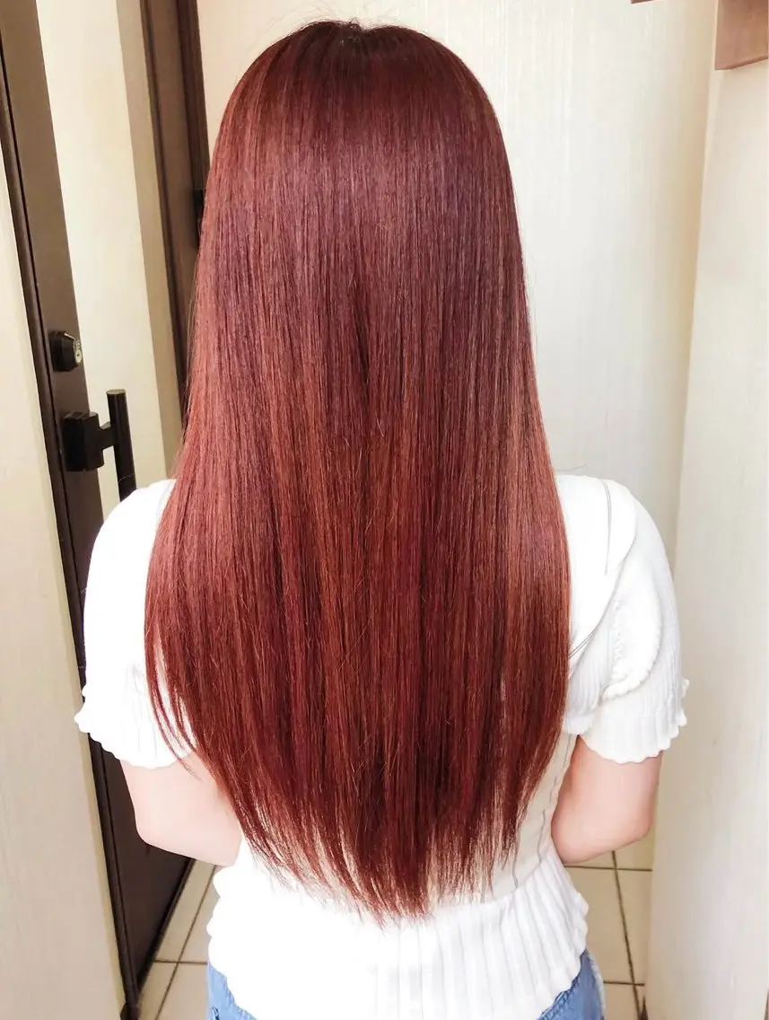 カラー ブリーチ ブラウンカラー ピンクカラー もえか /ブリーチカラーのヘアスタイル