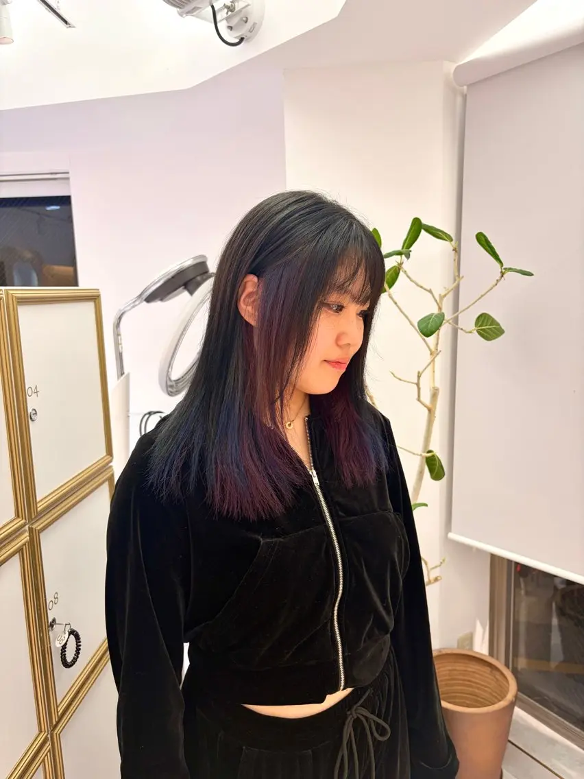 セミロング カラー カット ヘアカラー 🍓似合わせカット× パーマ/矢木🍓のヘアスタイル