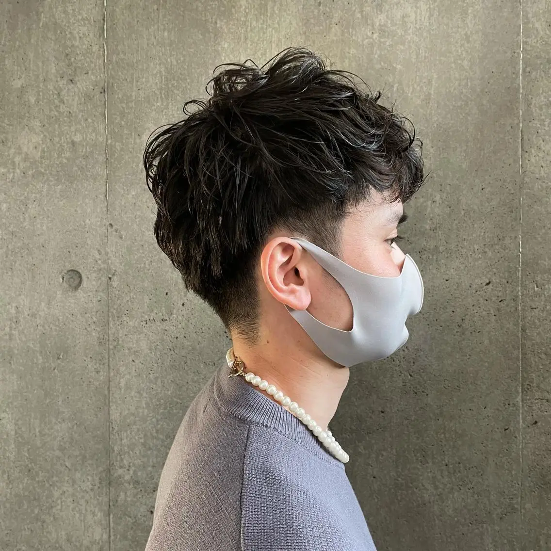 パーマ メンズ もりたみかこ 美容師お休み中のヘアスタイル