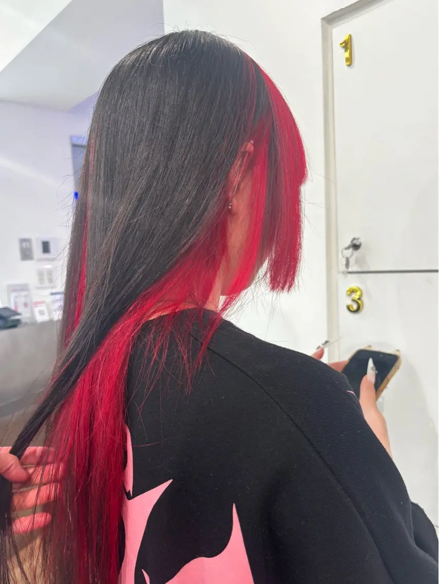 ロング ヘアカラー ブリーチ透明感カラー 🍀mizuki🍀のヘアスタイル