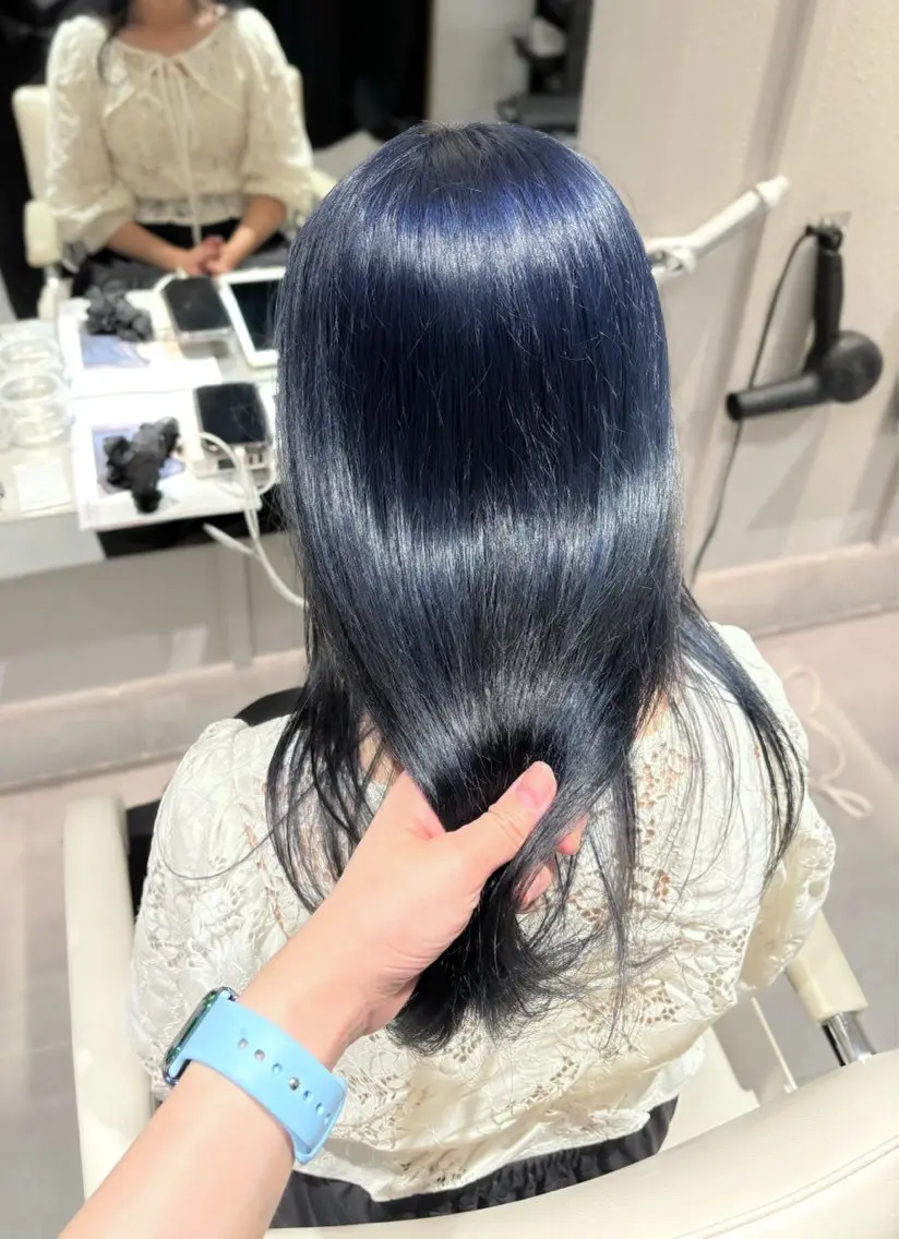 セミロング カラー ヘアカラー トリートメント 柔らかgirly/ レイヤー/yuiのヘアスタイル