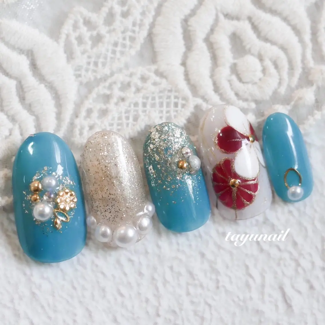 ネイル アートネイル ジェルネイル パラジェル ネイルサロン 【たゆnail】のネイルデザイン