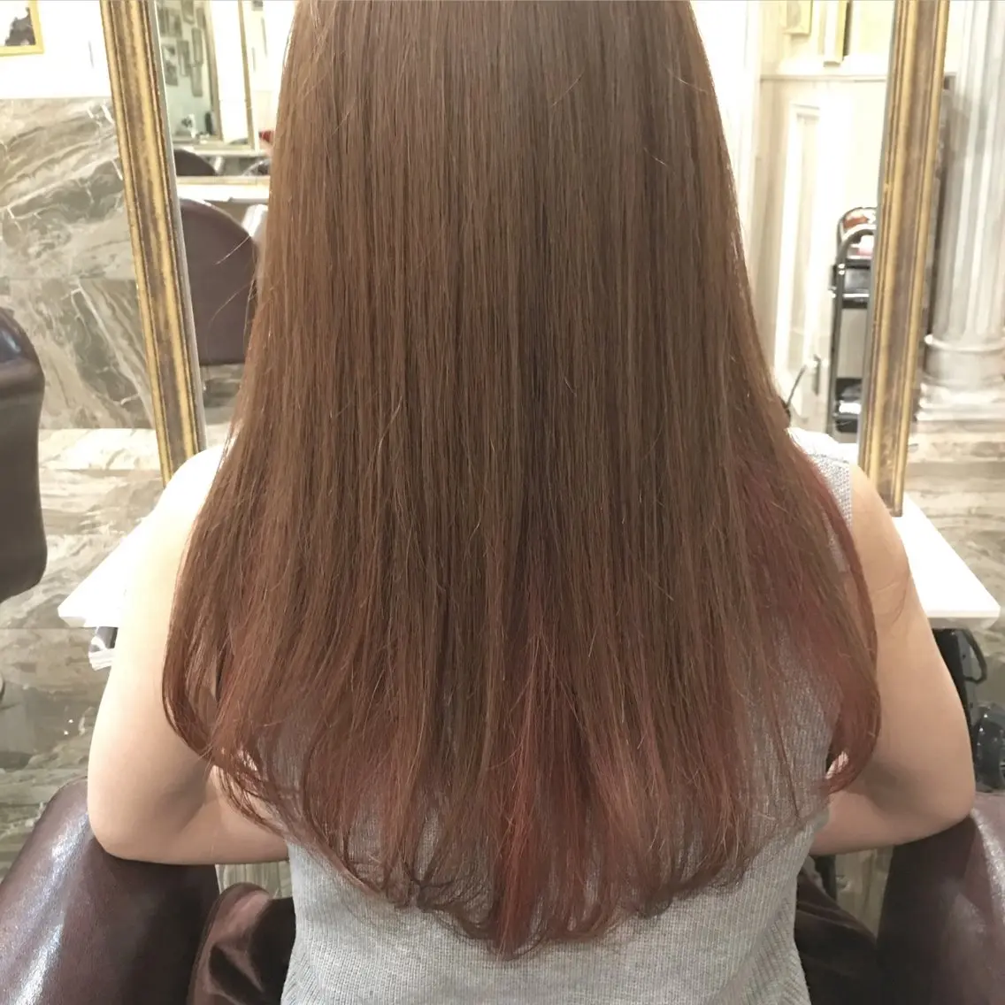 ロング カラー 塚本 昂のヘアスタイル