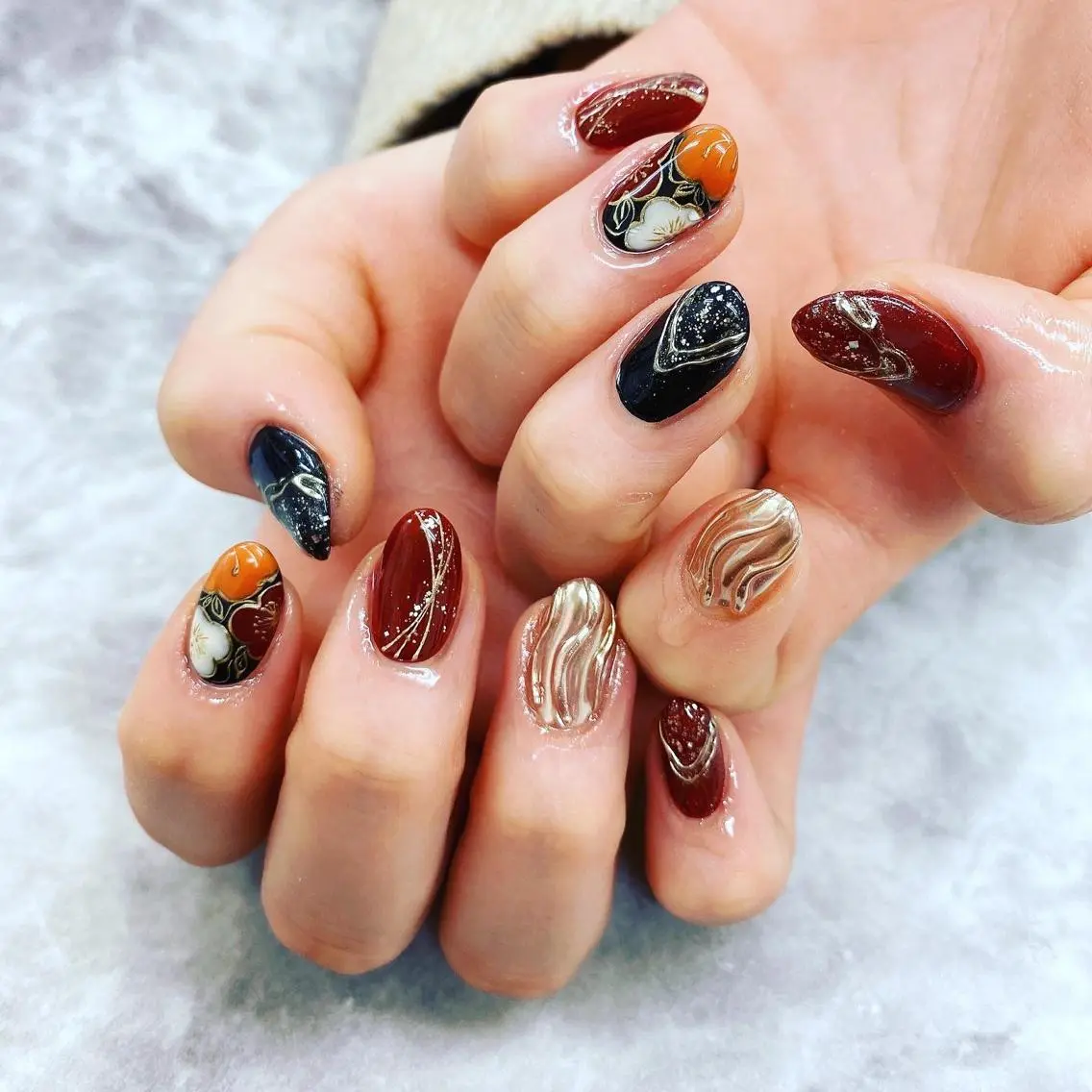 ネイル 成人式 N._._. clawのネイルデザイン