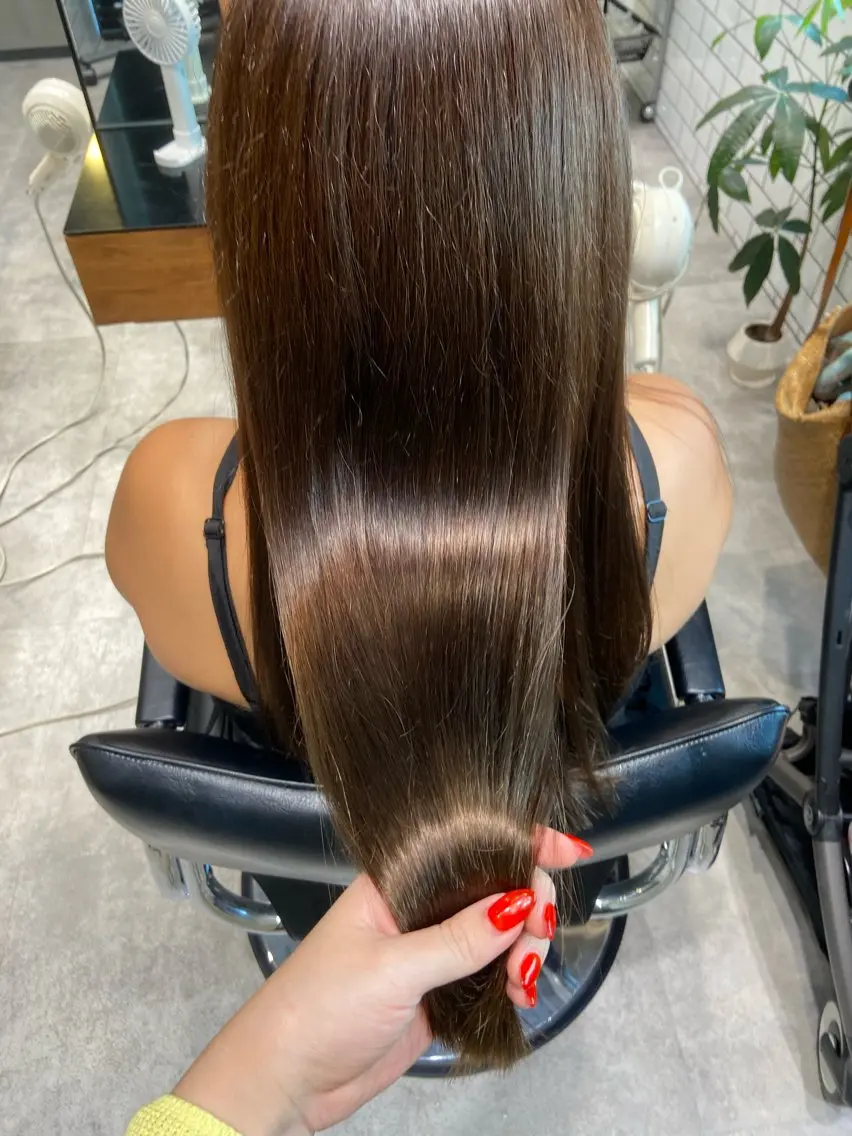 ロング カラー カット ヘアカラー トリートメント 髪質改善/うる艶ヘア HARUNAのヘアスタイル