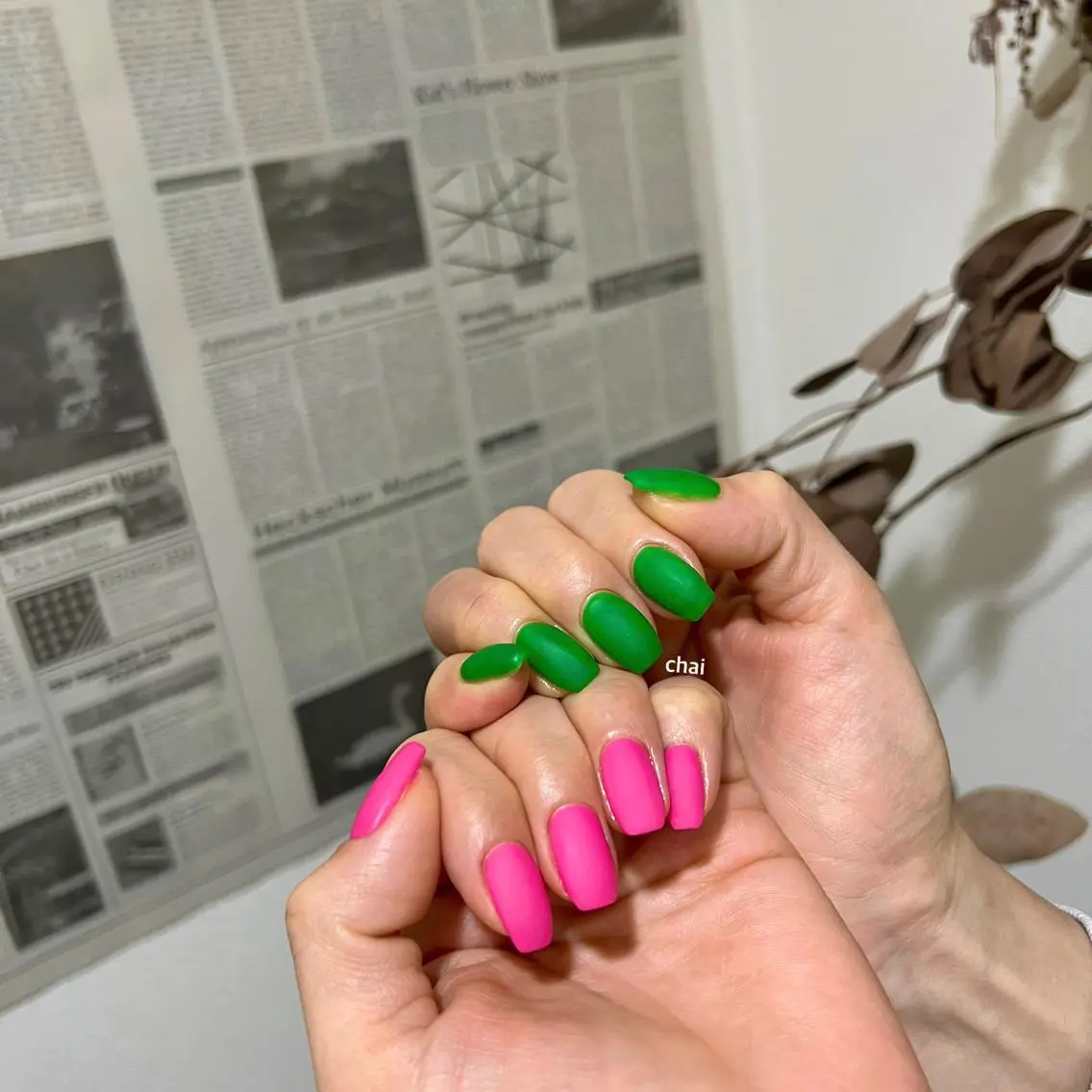 ネイル マットネイル ハンドネイル chai nail _ai📍鶴橋/桃谷のネイルデザイン