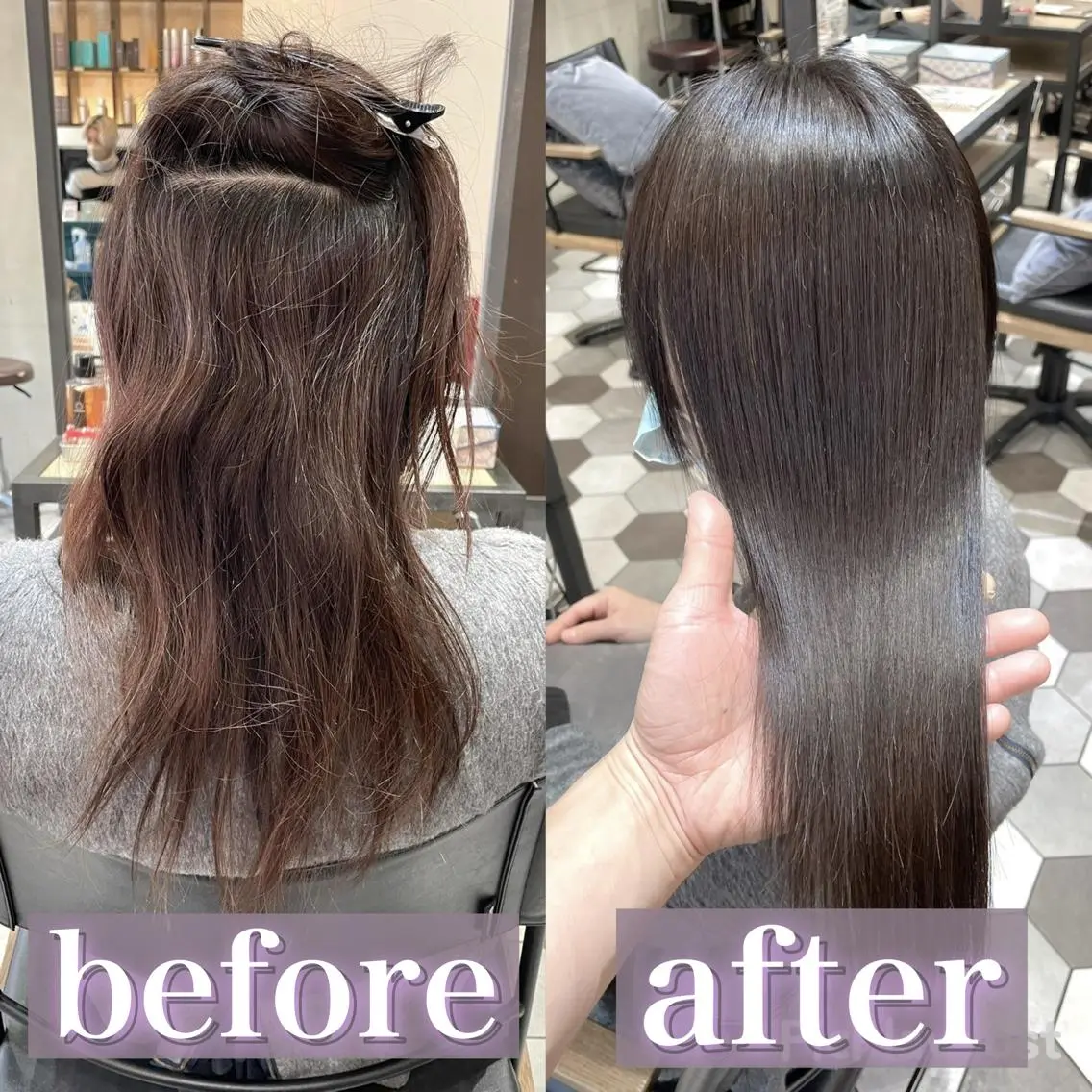 ロング 梅田🫧髪質改善 縮毛矯正🫧村上蒼生のヘアスタイル